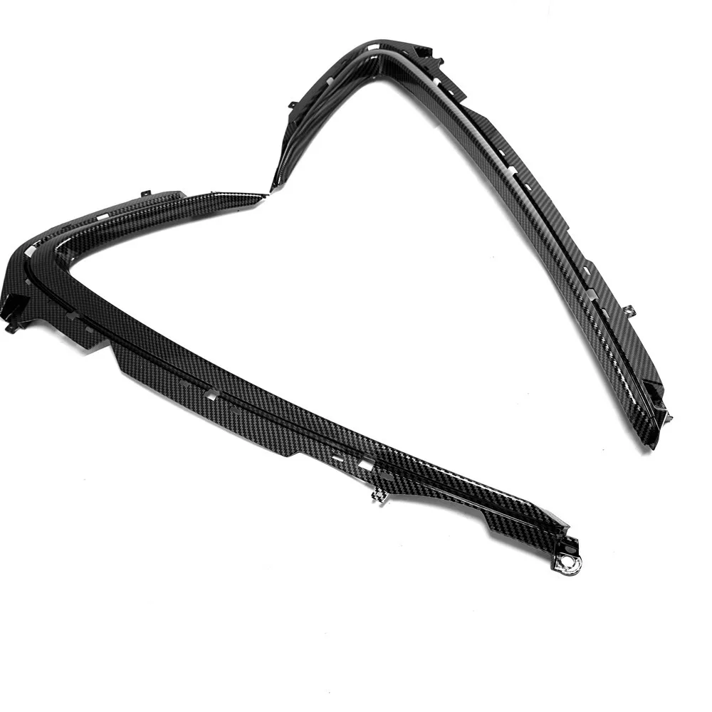 Carbon Fiber Pattern Side Vents Fairing Stripes ABS Border strip For Suzuki GSX1300R Hayabusa 2021-2024 Large border strip