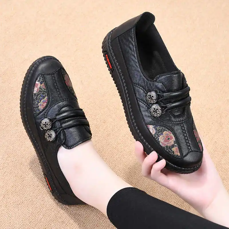 

Round Toe Thick Heel Sneakers Women Vulcanize White Summer Shoes Luxury Loafers Woman Sport Teniz Vietnam Newest Festival