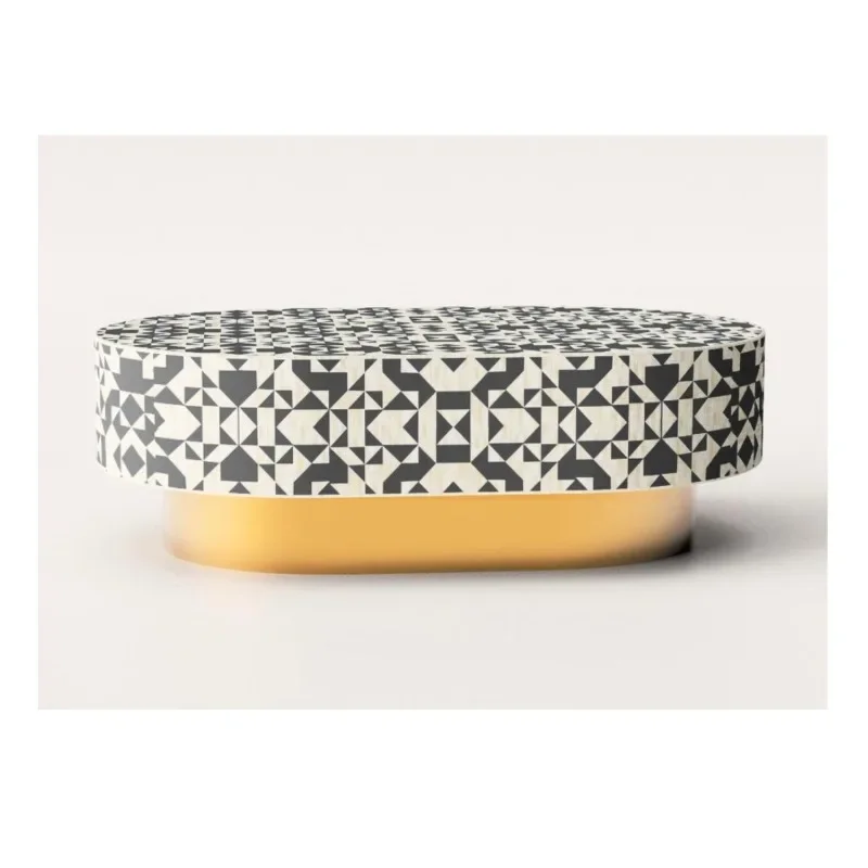 Top quality new bone inlaid table decorative accessories, bone inlaid side stool