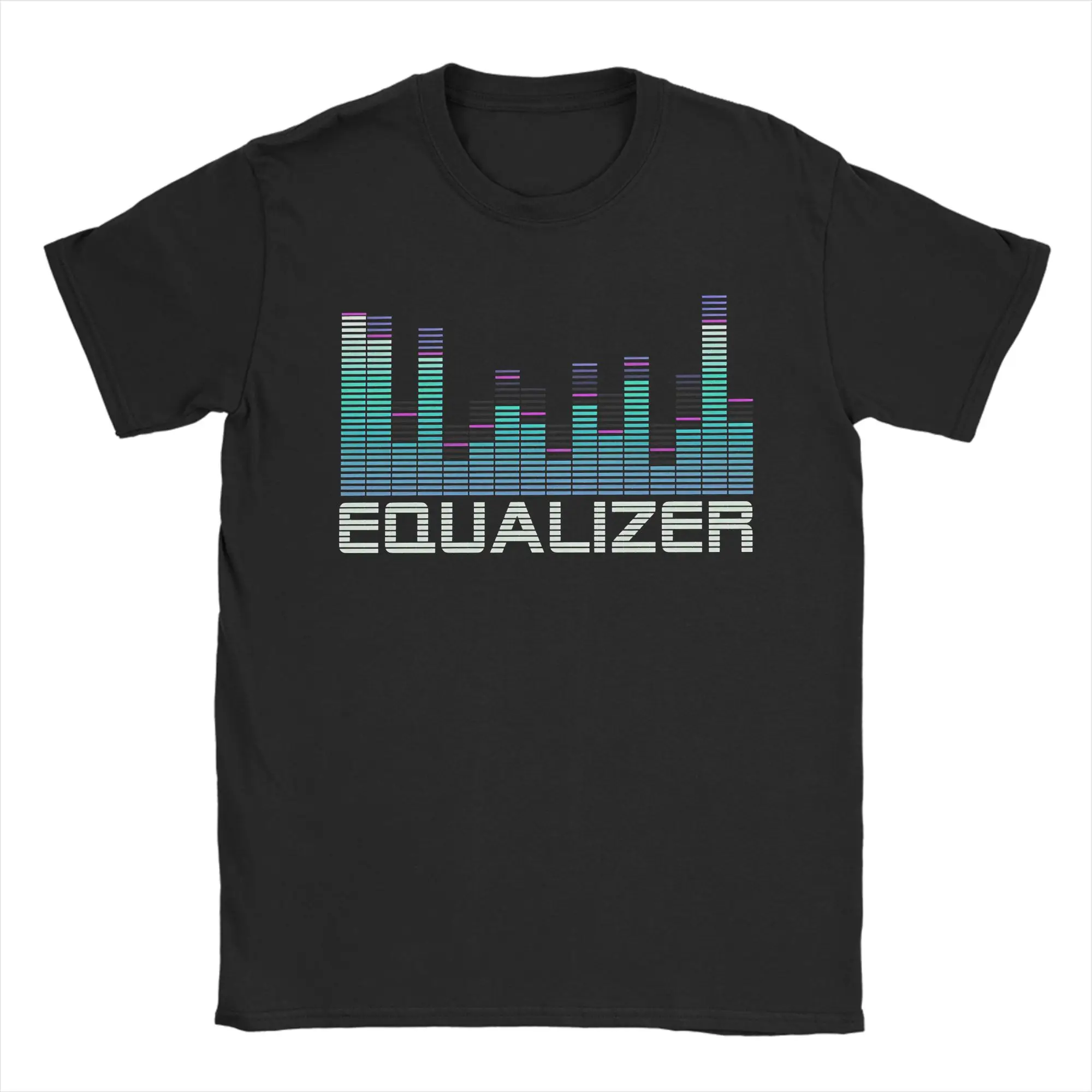 Equalizer Music Booster T-Shirt Summer  Funny T Shirts Cotton Hip Hop Tshirt For Man Short-Sleeved Pattern Clothes