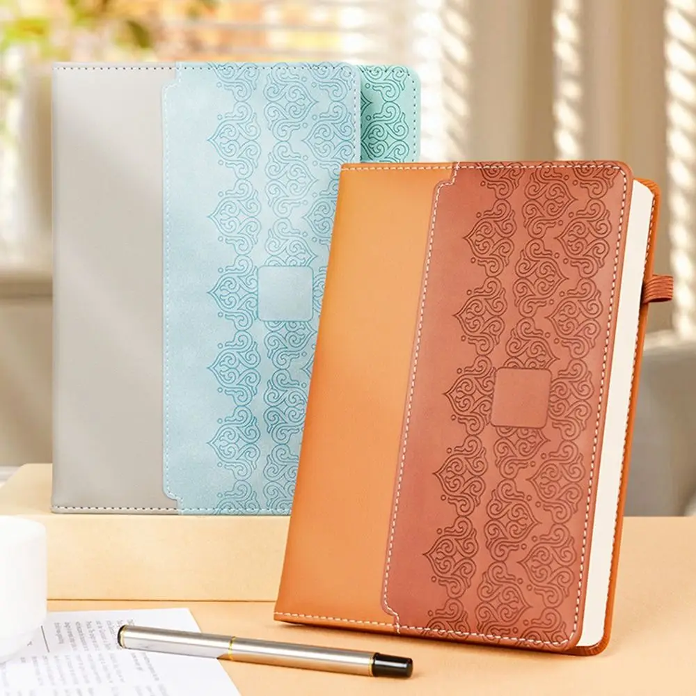 

PU Leather Cover A5 Notebook Horizontal Line Thickened Business Office Notebook Waterproof Wear-resistant Student Notepads