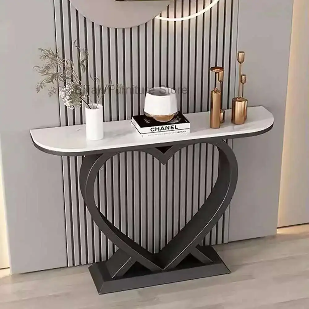 

Modern Metal Console Table Midcentry Nordic Lobby Hallway Console Tables Luxury Entrance Consolle Ingresso Living Room Furniture