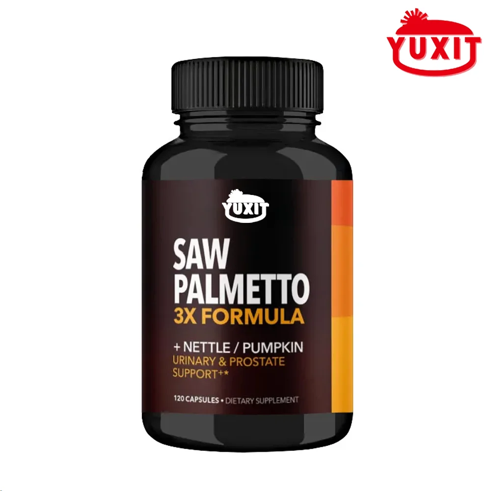 

Naturally Saw Palmetto Supplement | Potent 3X Formula with Stinging Nettle + Pumpkin Seed Extract | DHT Blocker Urinary Health