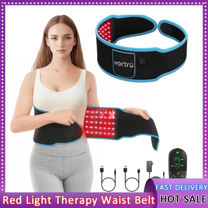 

Красный и инфракрасный свет, терапевтический пояс, 850 нм, 660 нм, светодиодные косметические устройства, обертка для сжигания жира, обертывание для лица, утягивающая талия, грелка для всего тела