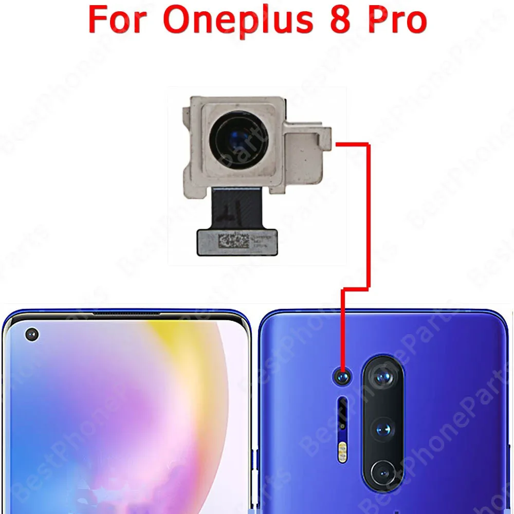 Front Big Rear View Camera Module For Oneplus 8 Pro 1+ 8T 5G One Plus Facing Selfie Back Camera Replacement Spare Parts