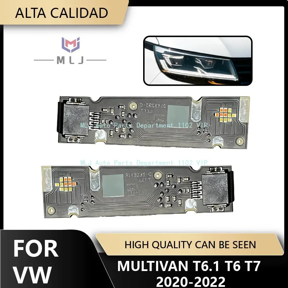 

For 2020 2021 2022 VW MULTIVAN T6.1 T6 T7 LED light board Car Accessories LED Headlight White Angel Eyes chip DRL Module
