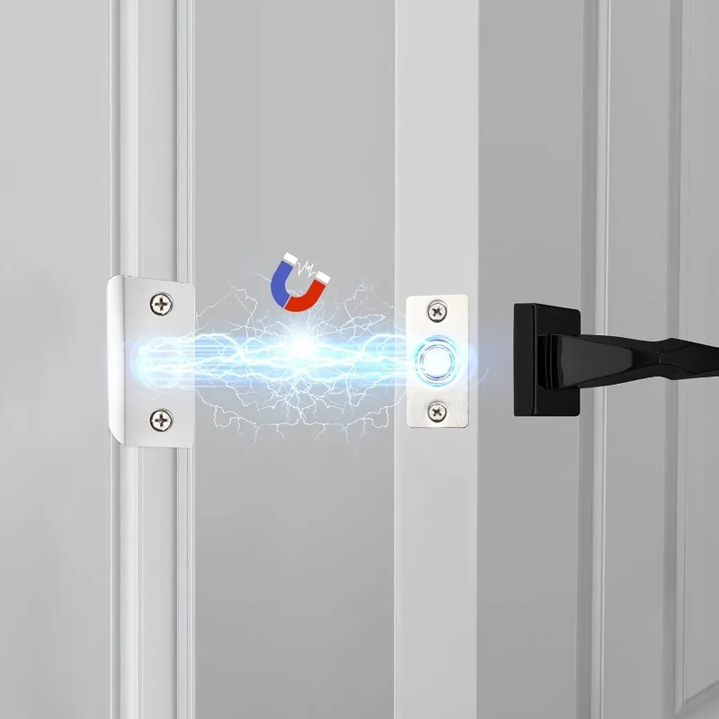 2PCS Invisible Magnetic Door Catch Adjustable Strong Magnetic Door Stopper For Hidden Door Cabinet Closet Furniture Hardware