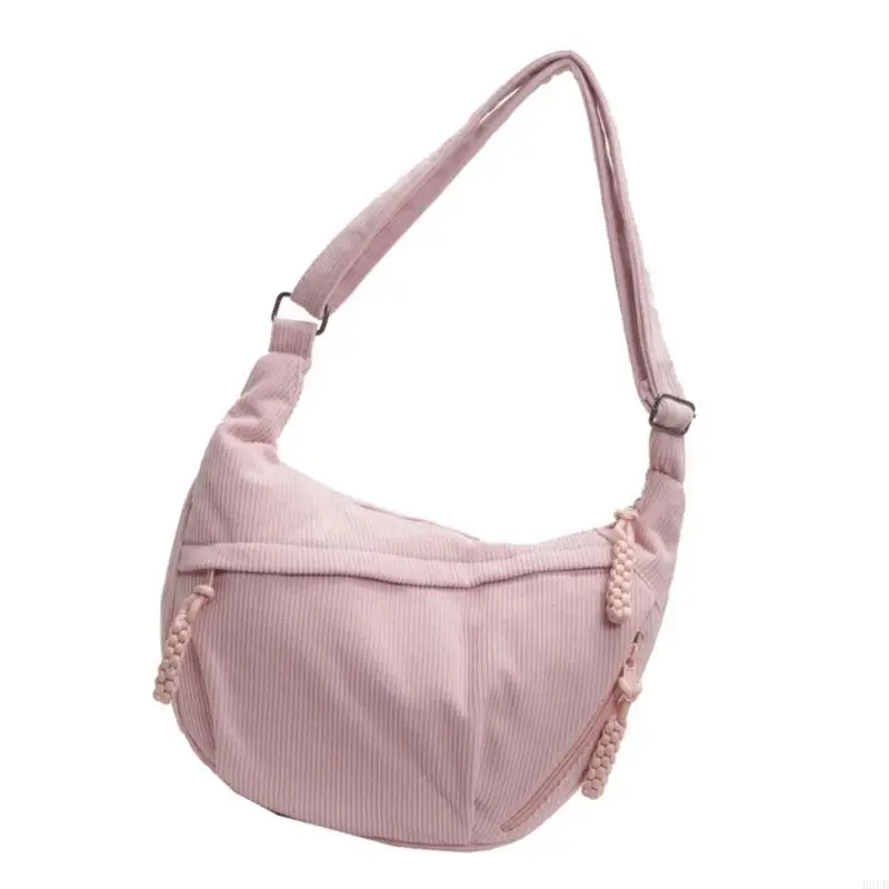 

Corduroy Crossbody Bag Casual Fashion Dumpling Shoulder Bags for Daily Use Multiple Colors Available