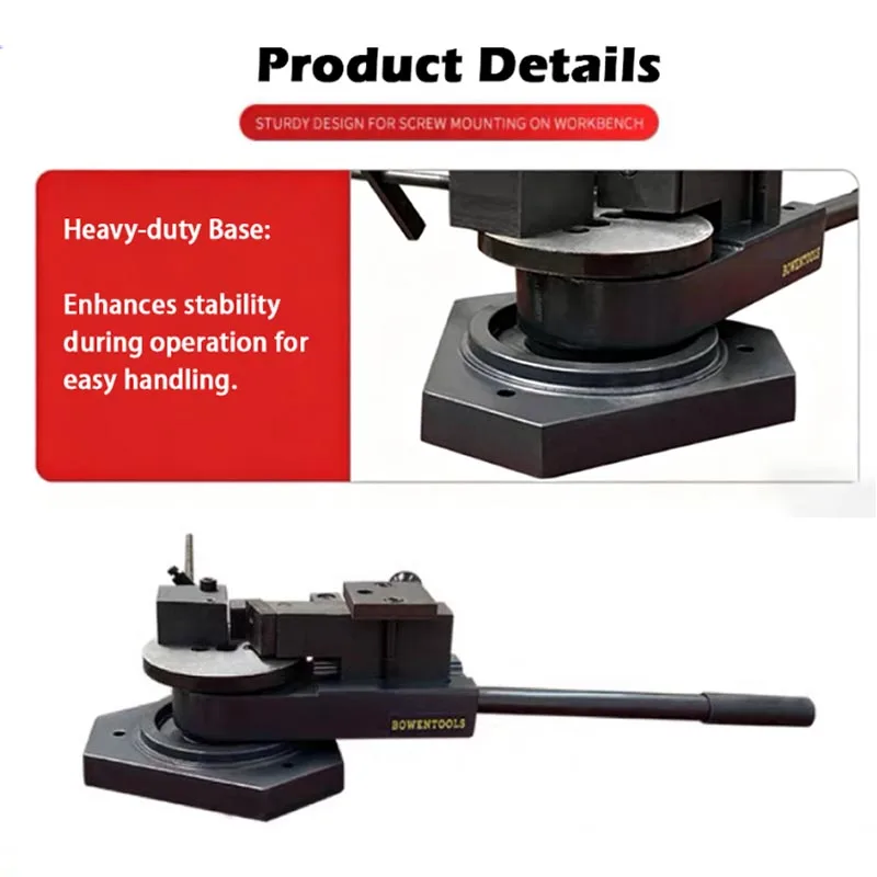SBG-40 Industrial Multifunctional Bending Machine Portable Flat Square Round Steel Bending Equipment