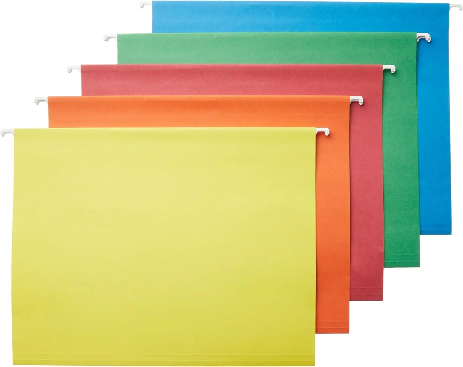 

25-pack hanging file folders,assorted colors,for efficient document organization,fits standard filing cabinets,home & office use