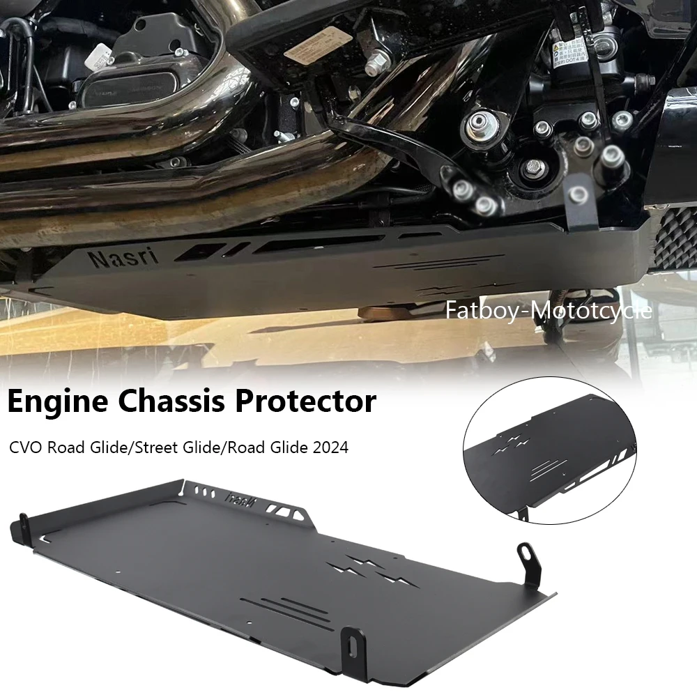 For Harley Street Glide FLHX CVO Road Glide FLTRXSE 2024 NEW Motorcycle Skid Plate Lower Engine Base Chassis Guard Protection