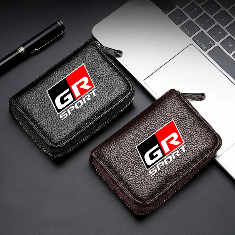 

1 шт., водительские права из натуральной кожи, удостоверение личности, кошелек для банковских карт для Toyota GR Sport MN Hiace Estima Hilux Rav4 Supra Camry