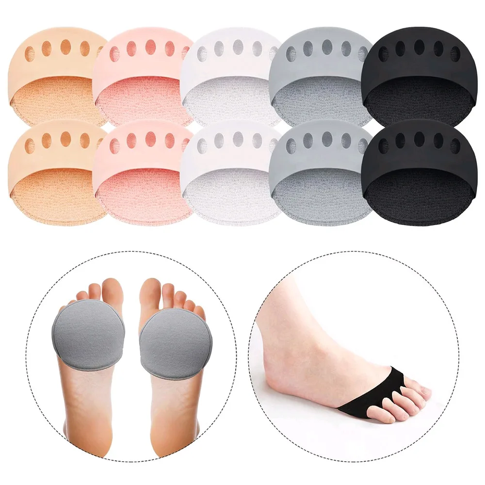 

2Pcs Women Five Toes Forefoot Pads High Heels Half Insoles Calluses Corns Foot Pain Care Socks Toe Pad Inserts Foot Care Tool