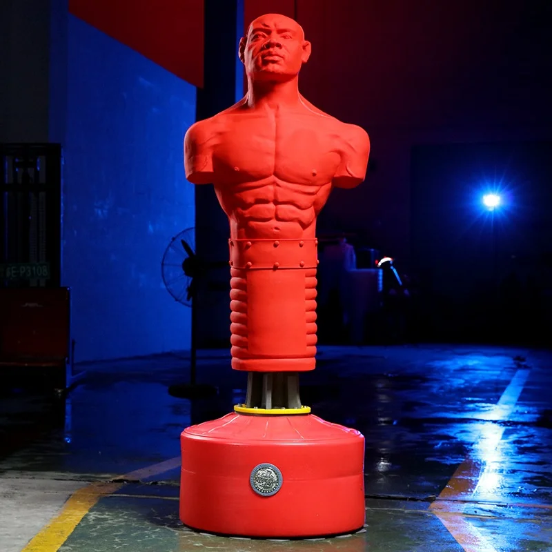 Factory Boxing Silicone Humanoid Sandbag Tumbler Vertical Heavy Punching Bag Sands 26kg Durable Professional Fight Training