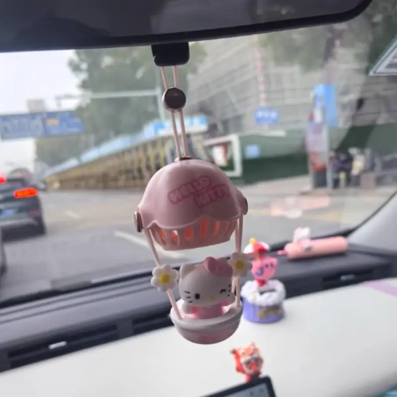 

Hello Kitty Car Hanging Car Aromatherapy Cute Kuromi Lanyard Decoration Car New High-End Pendant Peripheral Birthday Present