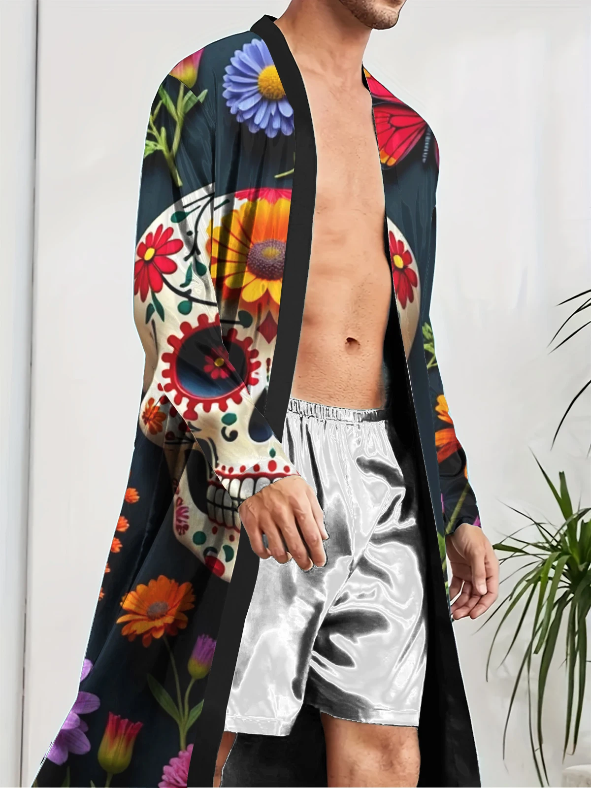 1pcs Men's Robes 2026 Spring/Summer bath robe Bathrobe man Robes Breathable dressing gown 3D Printed Graphic robe