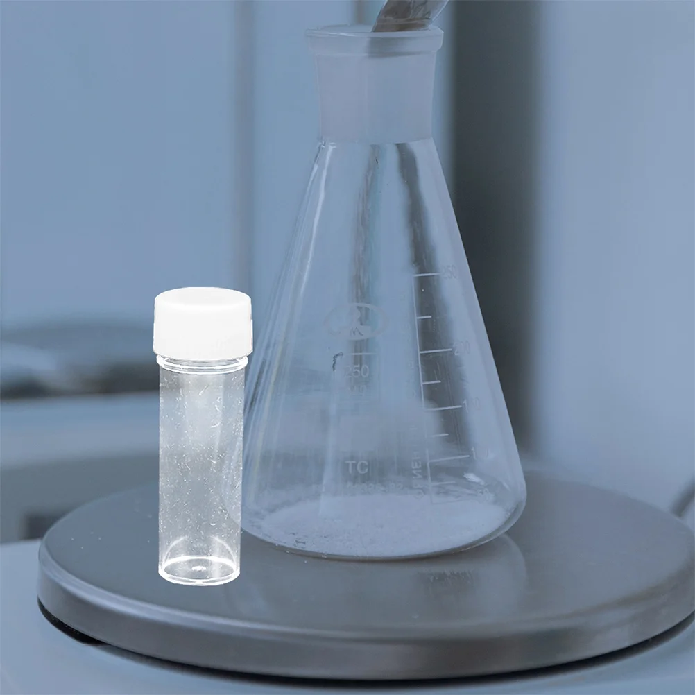 

12Pcs Plastic Sample Tubes Transparent Leakproof Screw Cap Mini Containers Portable Storage Bottles for Liquids Powders Travel