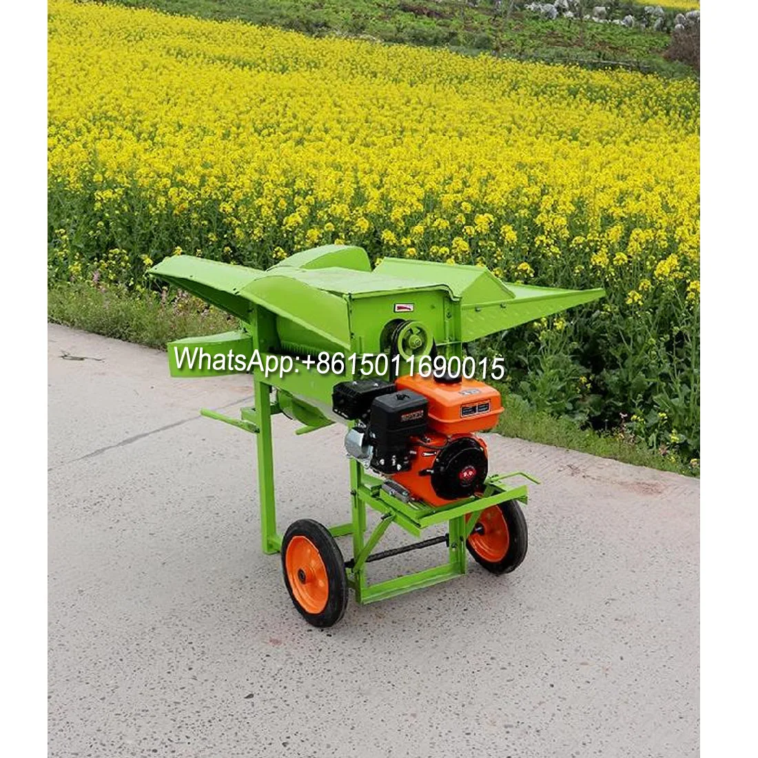 Rapeseed Threshing Machine Threshing Field Peeler Is Fed Into The Full-feed Threshing Motor Integrated Peeler