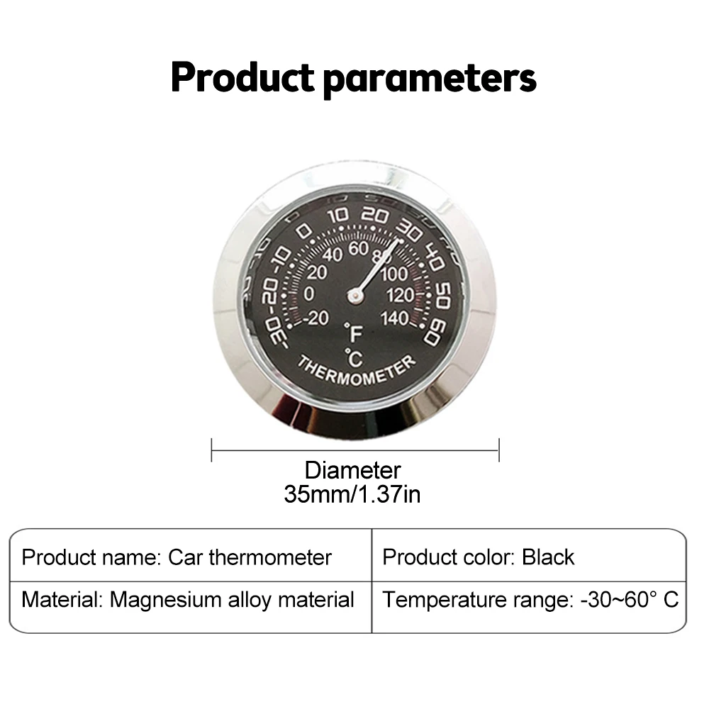 Indoor Outdoor Hygrometer Thermometer Humidity Gauge Indicator MetalPanel Temperature Humidity Monitor Analog Hygrometer