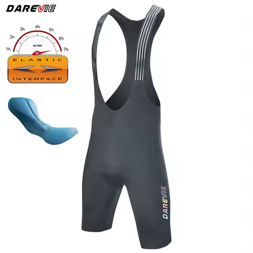 DAREVIE Cycling Bib Shorts Seamless 4.0 Italy ELASTIC-INTERFACE Pad Cycling Shorts Diamond Leg Gripper Men's Bretelelle Shorts - Image 9