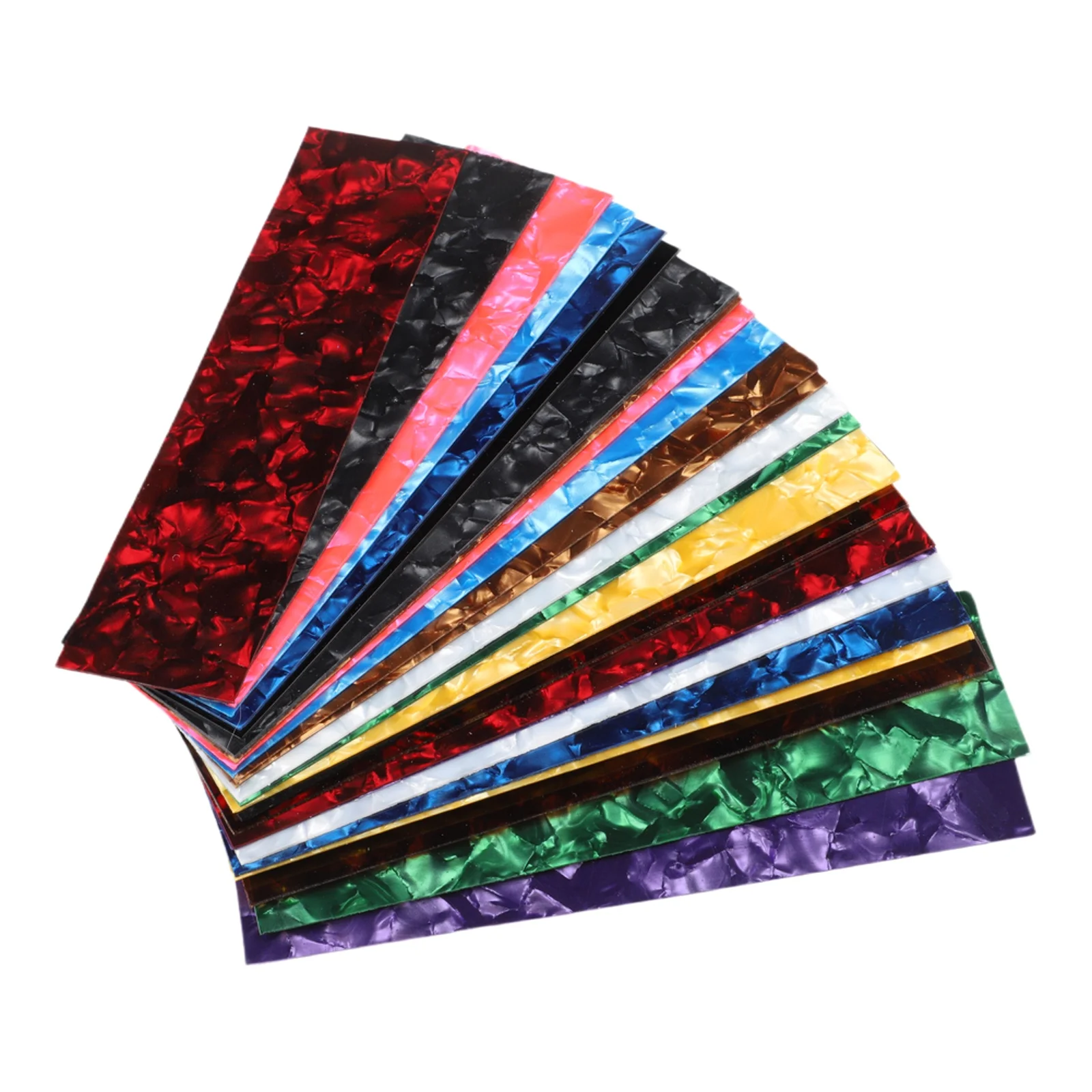 25Pcs DIY Guitar Pick Punch Sheets in Celluloid for Crafting Custom Guitar Picks with Multiple Thicknesses Light Medium Heavy