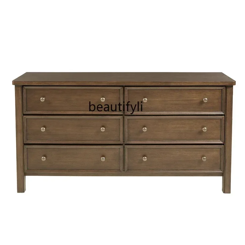 A139 lAmerican lockers, furniture, living room decoration, retro six-chest cabinet