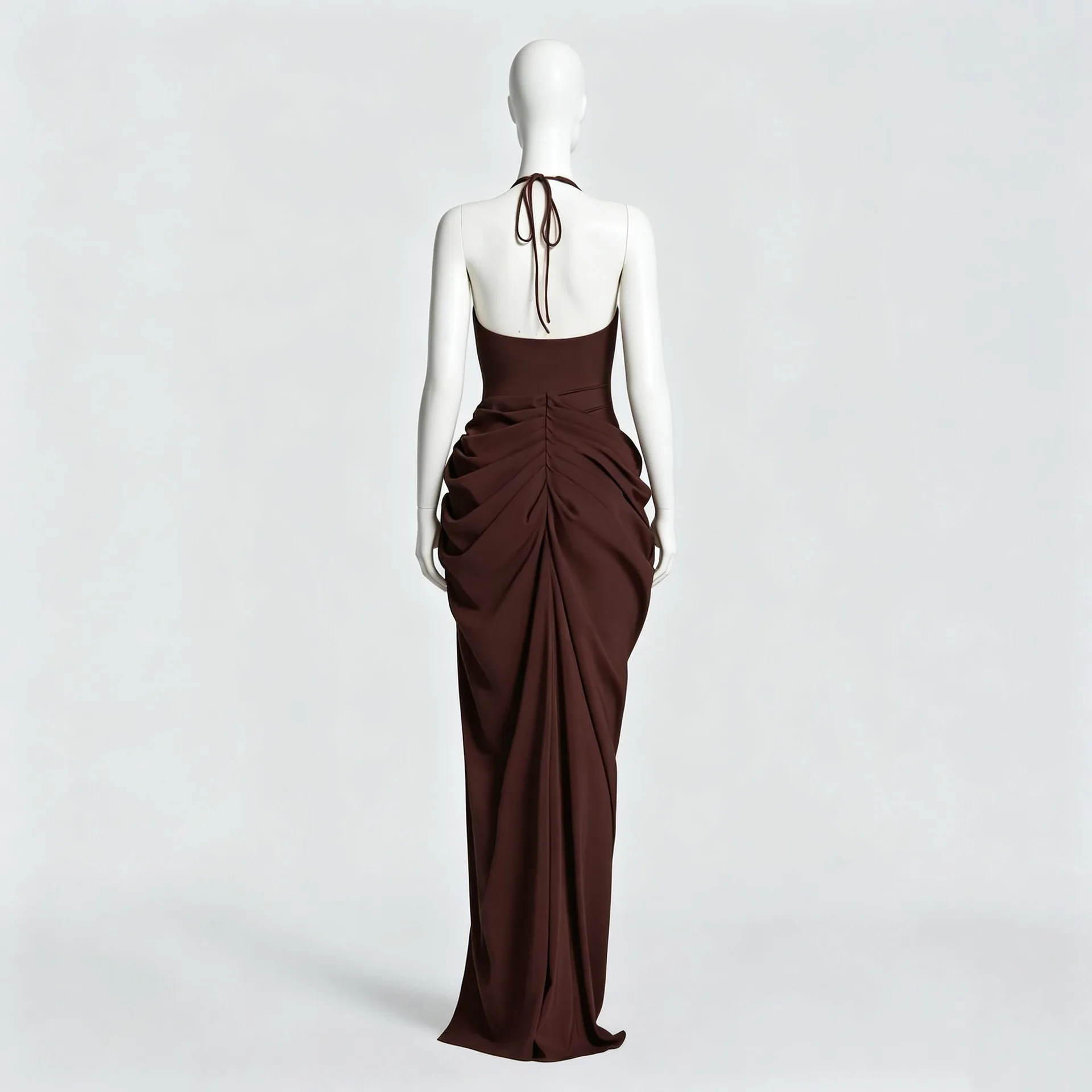 Townlike Patchwork Pleated Maxi Long Dress Women Halter 2026 Summer Dress V Neck Evening Nightclub Sexy Party Dresses