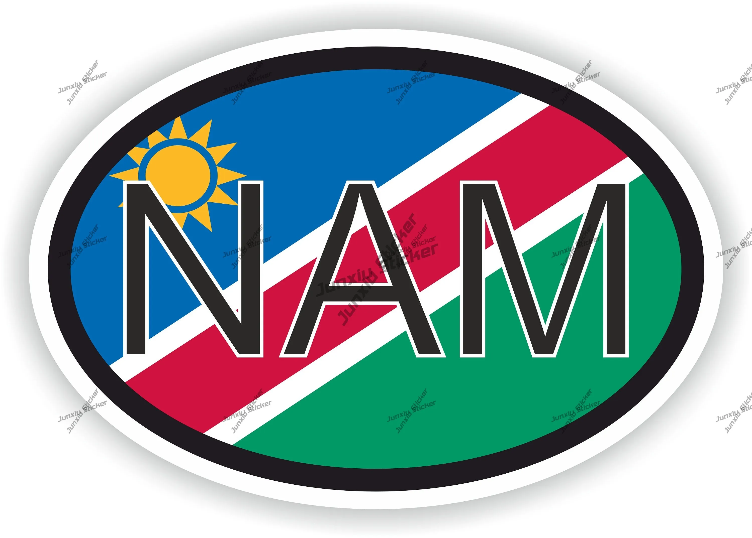 

Namibia Nam Country Code Flag Oval Sticker Bumper Window Sticker Camper Laptop Decoration Boat Decal Vinyl Decals Voiture Course