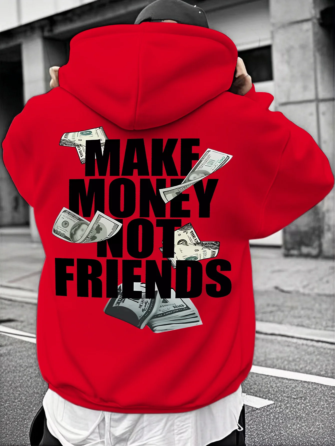 Moda moda estampado fresco hombres mujeres Sudadera con capucha Otoño Invierno diario vacaciones al aire libre Fitness Casual ropa deportiva suelta y cálida