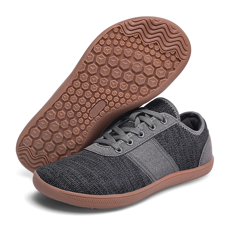 

Men's barefoot walking shoes with wide toe and scattered minimalist shoes, suitable for gyms, driving offices.