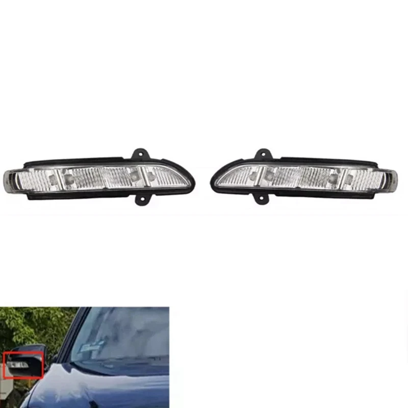 1 Pair Rearview Mirror Turn Side Lights Mirror Turn Signal Light For Mercedes Benz W211 W221 A2198200521 A2198200621