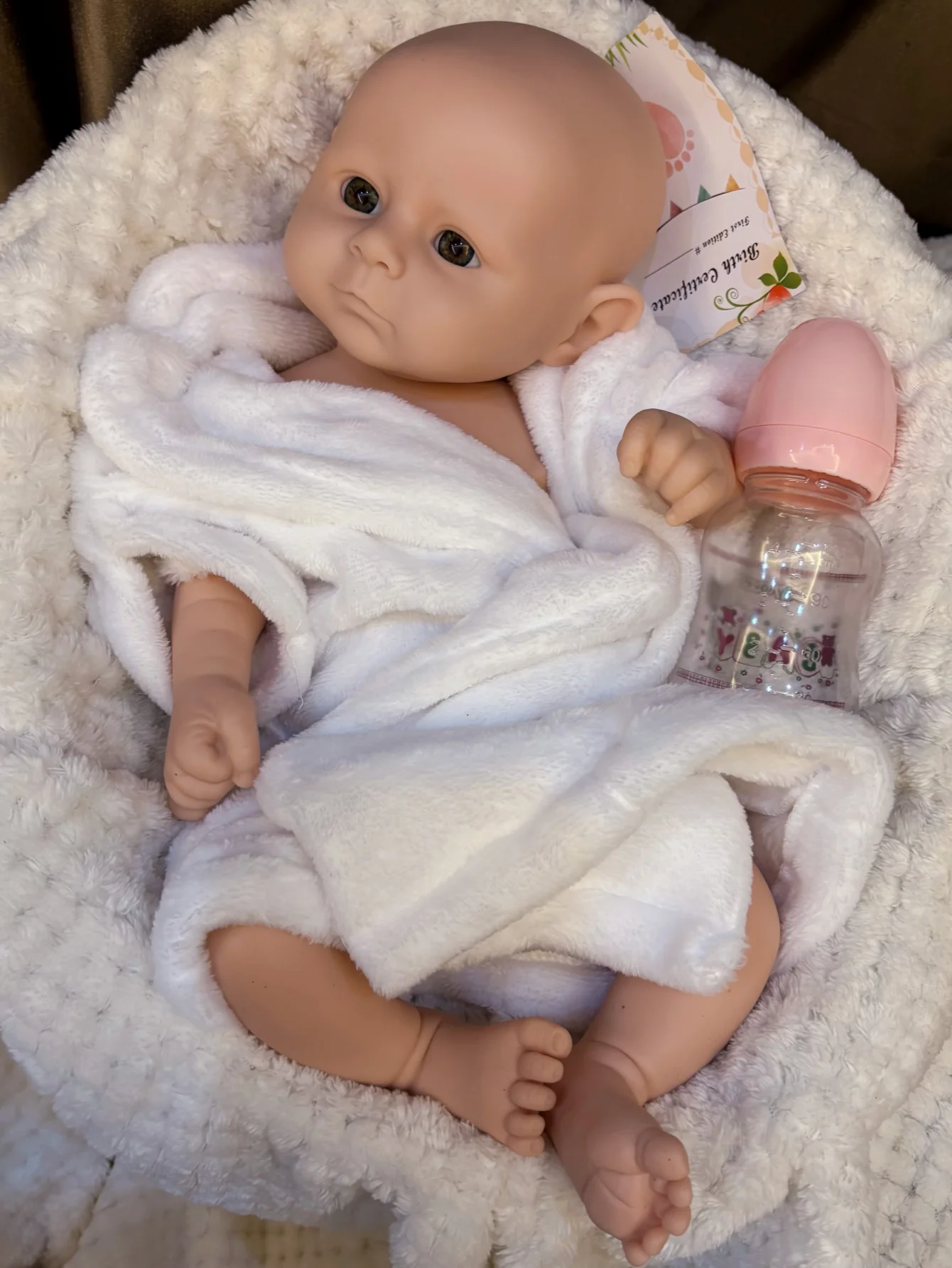 18' Super Soft Silicone Reborn Baby Doll Lifelike Flexible Unpainted Simulated Newborn Girl Archie Party Gift Decor - view 3