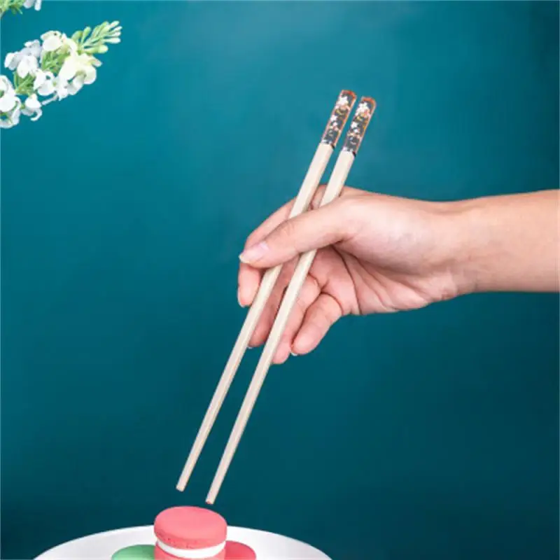 Chopsticks Food Grade Corrosion Resistance Mildew Amber Sakura Tableware Anti-slip Creative High Temperature Resistance Family