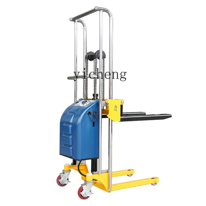 

TQH Portable Stacker Semi-Electric Hydraulic Material Handling Truck Anti-skid Cylinder Semi-Electric Forklift