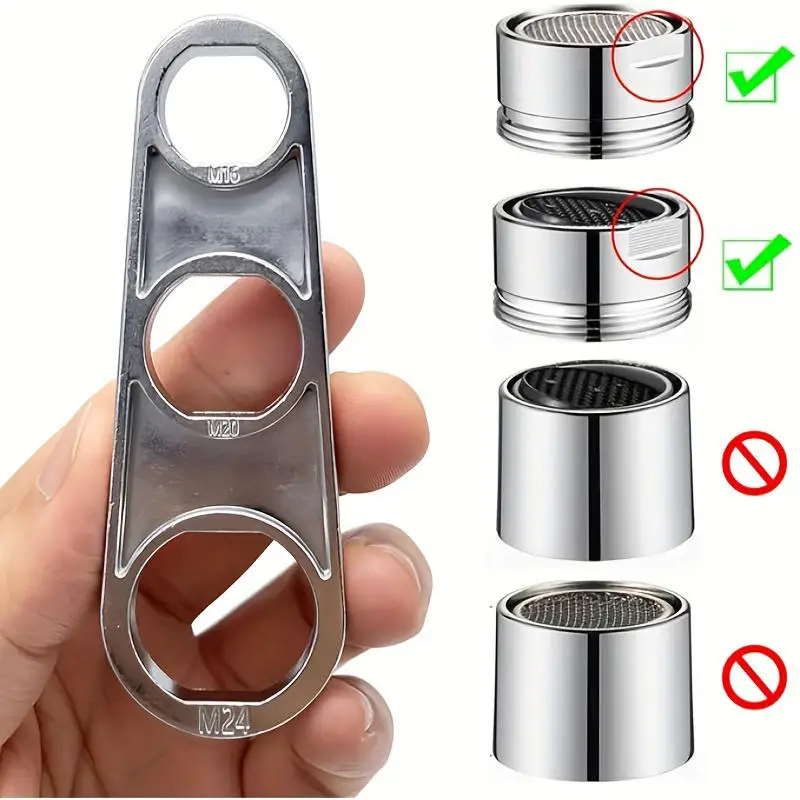 Faucet Aerator Wrench Water Flows Adjusting Faucet Bubbler Wrench Faucet Aerator Removal Tool Plumbing Tool For Plumber