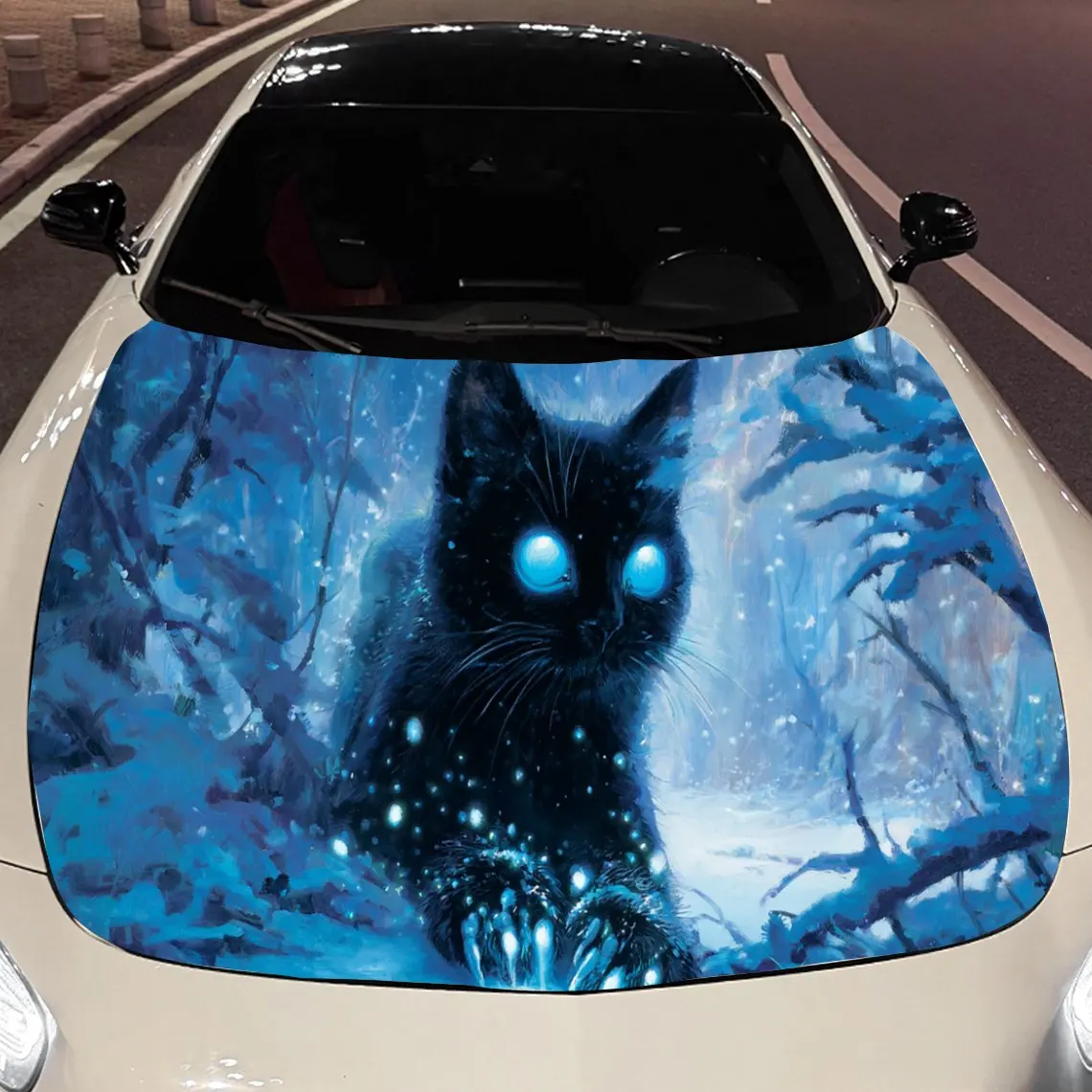 Blue Cat On The Sno…