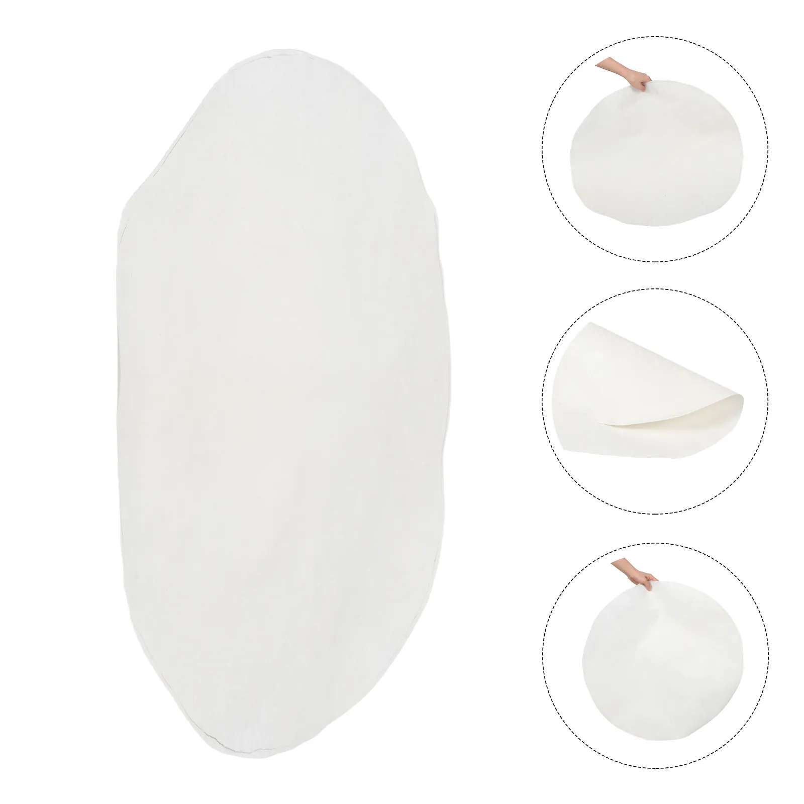 Pele de Cabra Redonda de 59,5cm para Substituição de Pele de Tambor, para Tambores Africanos Djembe, Pele de Percussão com Design Plano Natural e Resistente às Intempéries