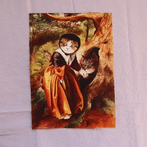 15X20cm Kitty Patchwork bawełniane płótno tkanina Cartoon dla majsterkowiczów szycie i pikowanie torebka okładka książki materiał do dekoracji wnętrz