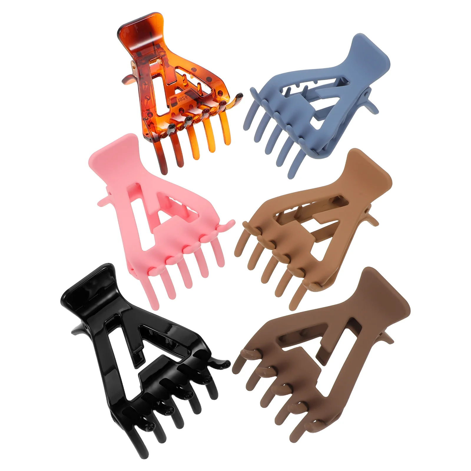 

6pcs Triangle Claw Clips For Hold Volumizing Updo Tool Non-Slip Root Lifting Clips Women Girls Curly Thick Hair