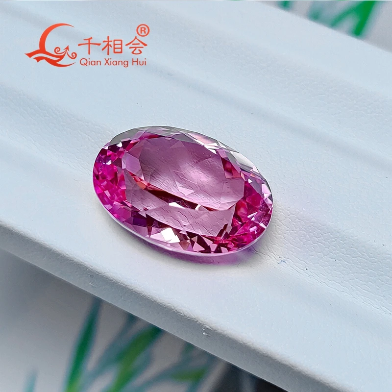 Cherry Morganite Pink  Oval shape Lab-Grown Ruby Clear Stone Vibrant Jewelry Designs Perfect Gemstone  Rings Necklaces Earrings