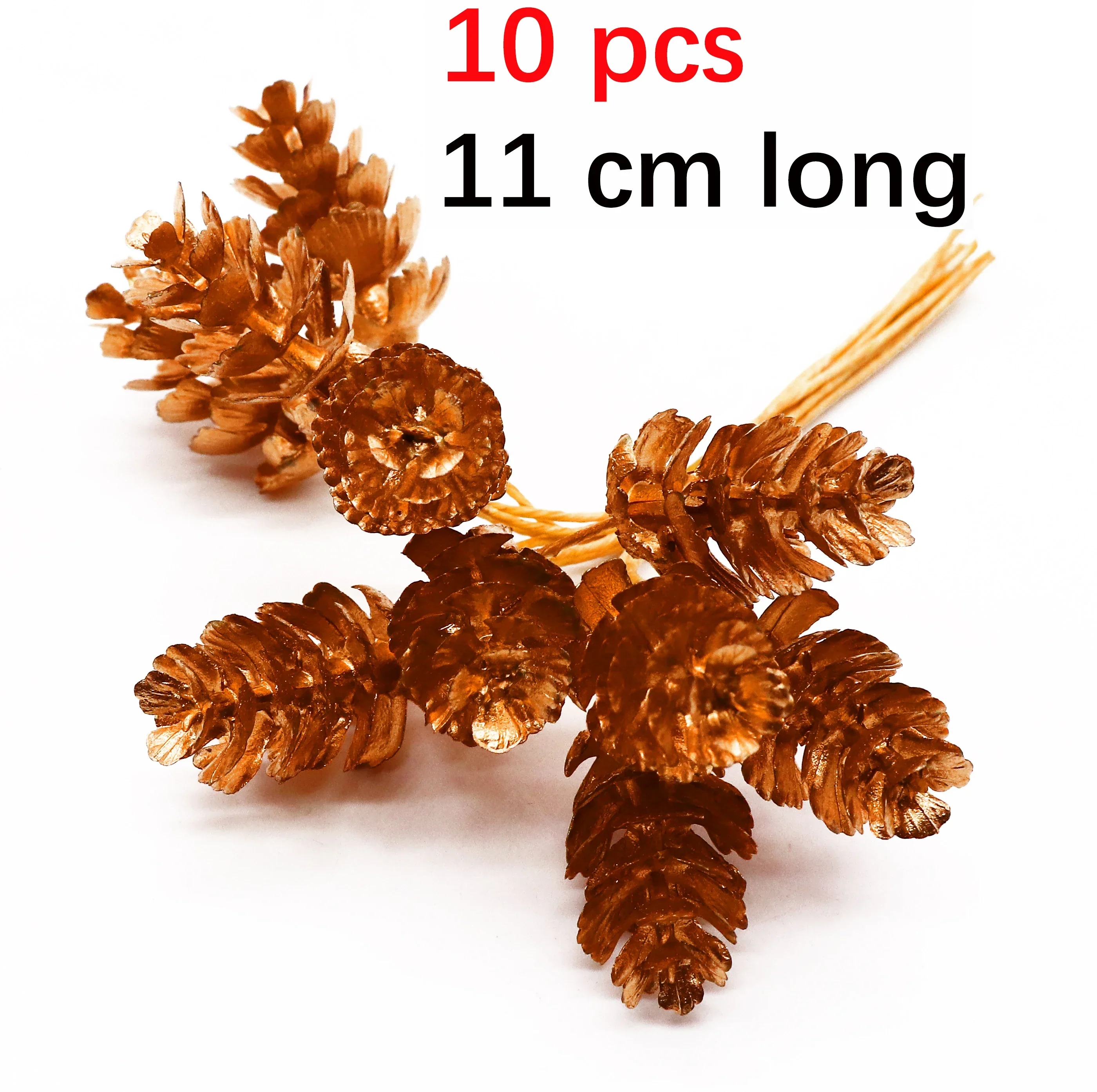 6/10/12/20/24/200pcs Gold Mixed Hybrid Flower Cherry Stamen Berries Bundle DIY Cake Christmas Wedding Gift Box Wreaths Decor