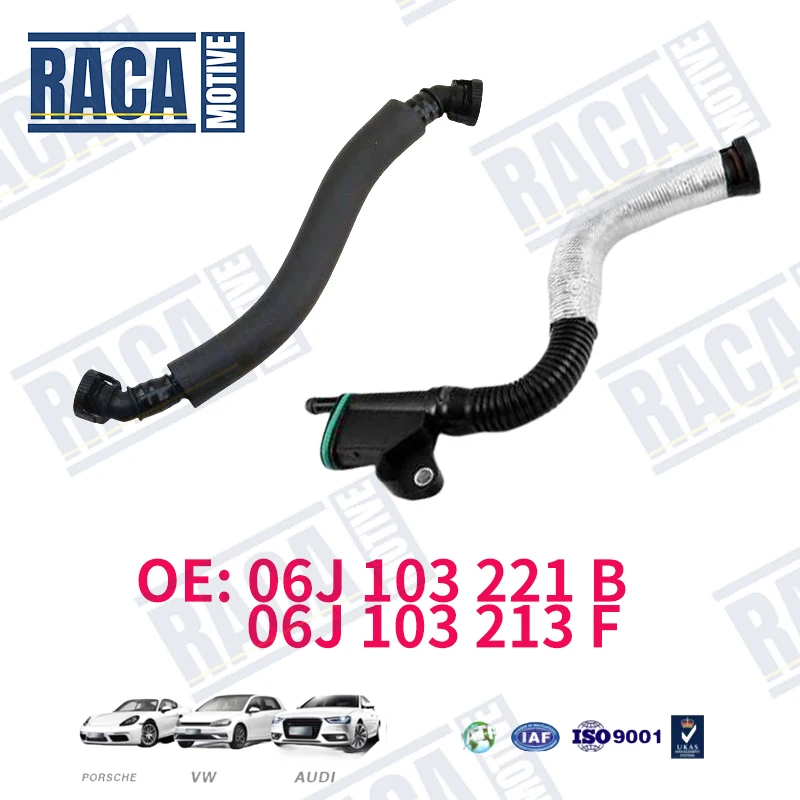 For Audi A3 S3 Q3 TT VW Tiguan Sharan Golf Passat Oil Water Separator Exhaust Breathing Connection Hose 06J103213F 06J103221B