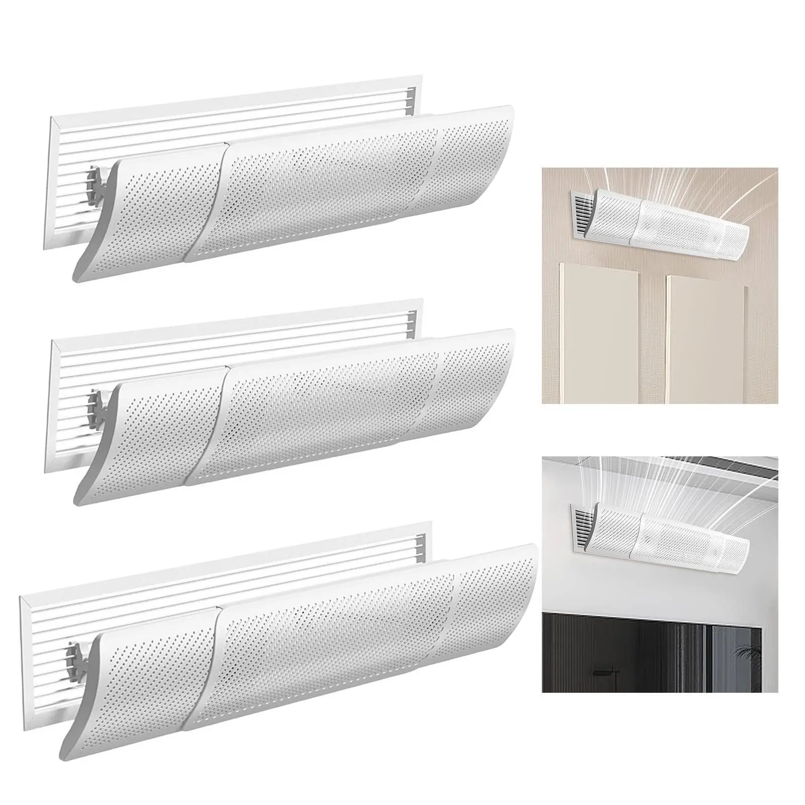 

Air Conditioner Deflector Air Conditioning Deflector Wind Baffle Retractable Outlet Wing for Hotel Bedroom Nursery Home Office