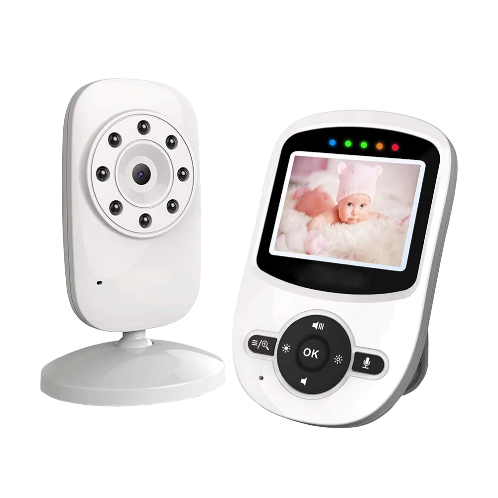 2.4Inch  2x Zoom Video Baby Monitor Battery Security Nanny Cam Wireless Camera VOX Temperature Display Night Vision Babysitter
