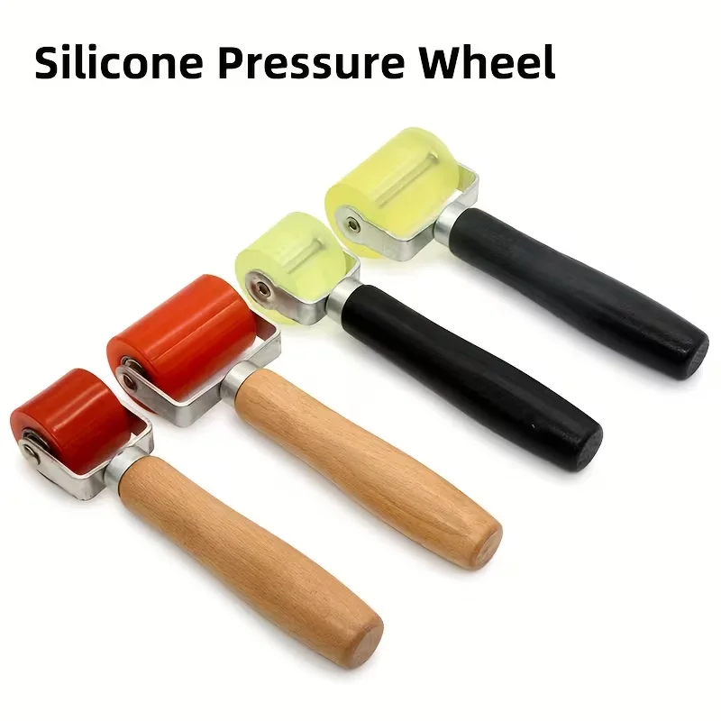 Rolling wheel, solid pressing roller, waterproof self-adhesive paper bubble exhaust pressing wheel