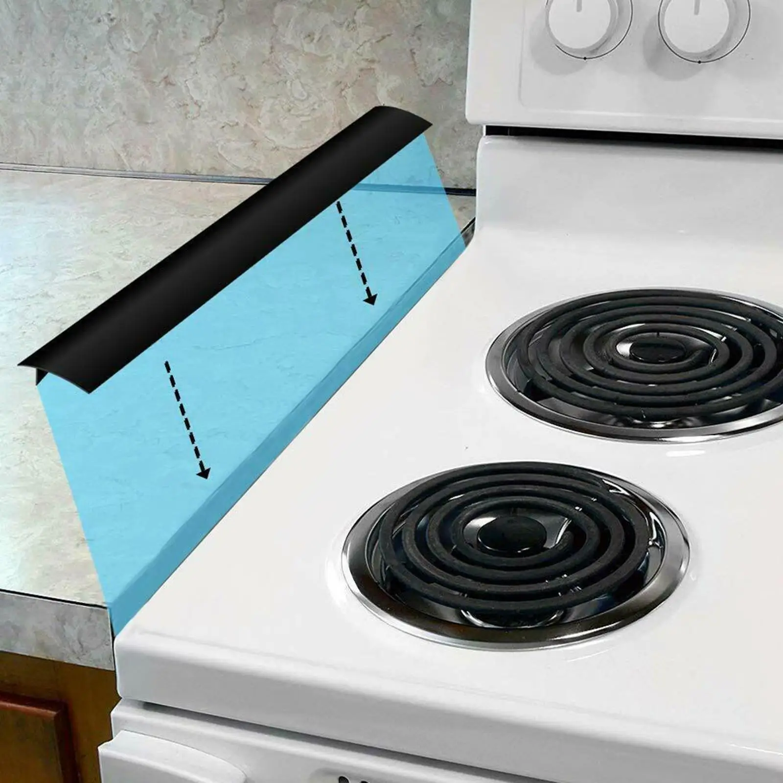 Stove Counter Gap Cover, Oven Side Gap Filler, Silicone Side Gap Protector, Gap