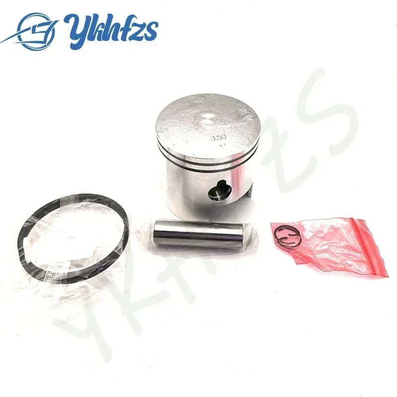 350-00004-0 Piston Kit (0.5Mm O/s) For TOHATSU Outboard 2T M15B2 M15C M18C2 M18D +0.5mm M9.9C350-00004-1 350-00004 Dia:60.5MM