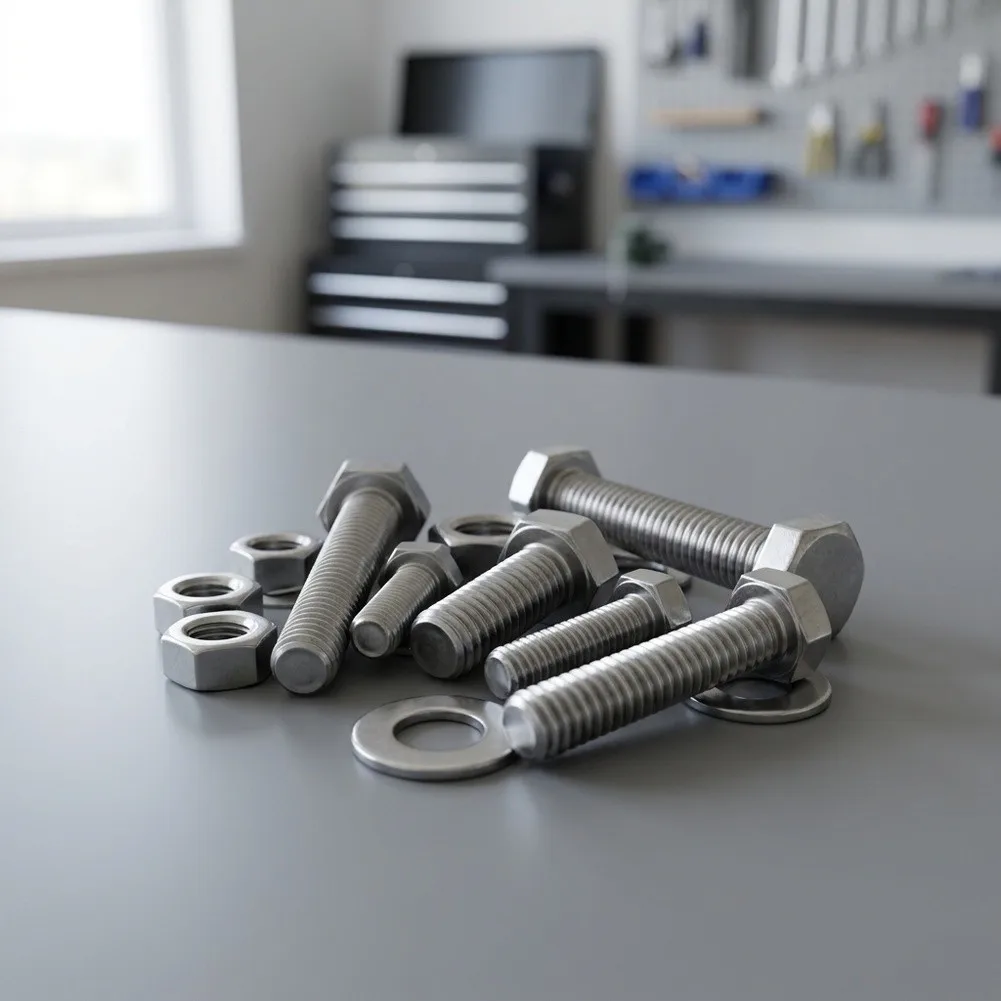 Black 304 Stainless Screw Set Stainless Steel Fastener Set Portable Storage Case Marine Grade Fasteners Secure Fit Design
