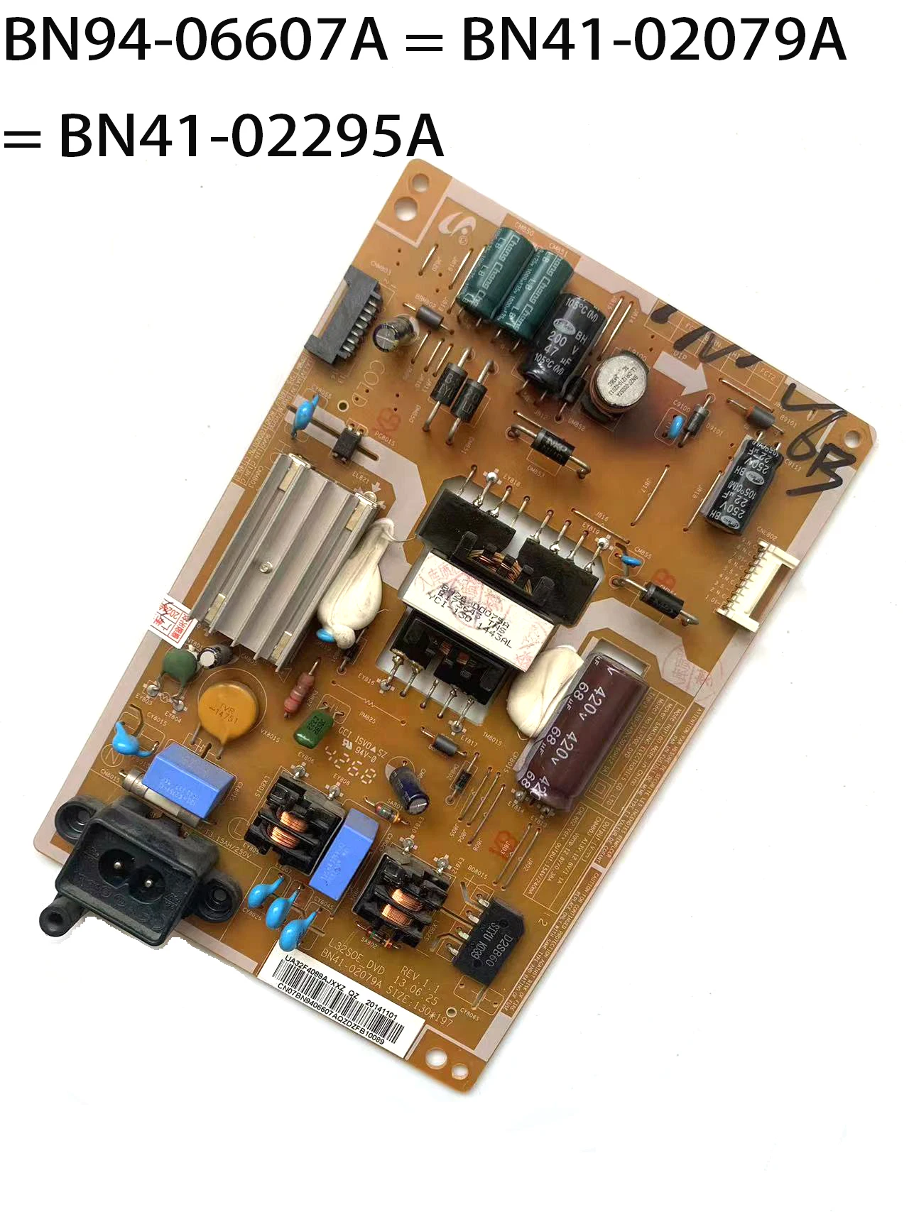 Original Genuine BN94-06607A = BN41-02079A = BN41-02295A L32SOE-DVD Power Supply Board is for UA32F4088AJ UA32F4088AR UA32F4088