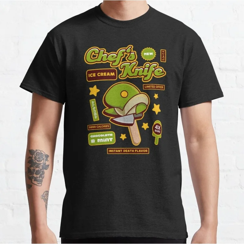 

Tonberry Ice Cream Final Fantasy Gift t shirt for RPG gamer 100% cotton tee Men's Short Sleeve Graphic Clothes All size tops